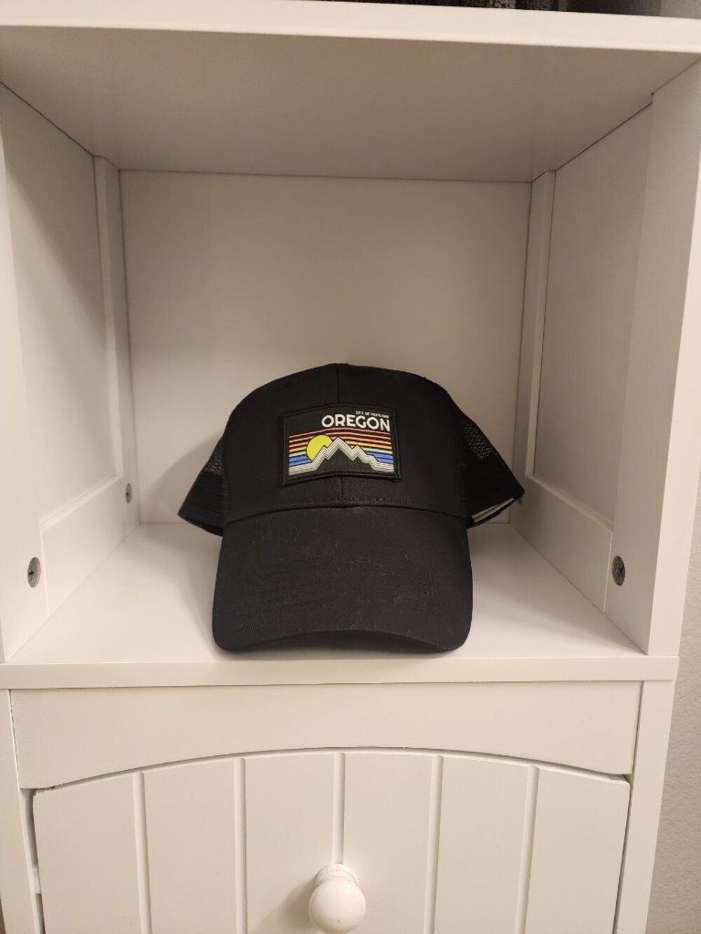 City Of Portland OREGON Black Mesh Trucker Hat
